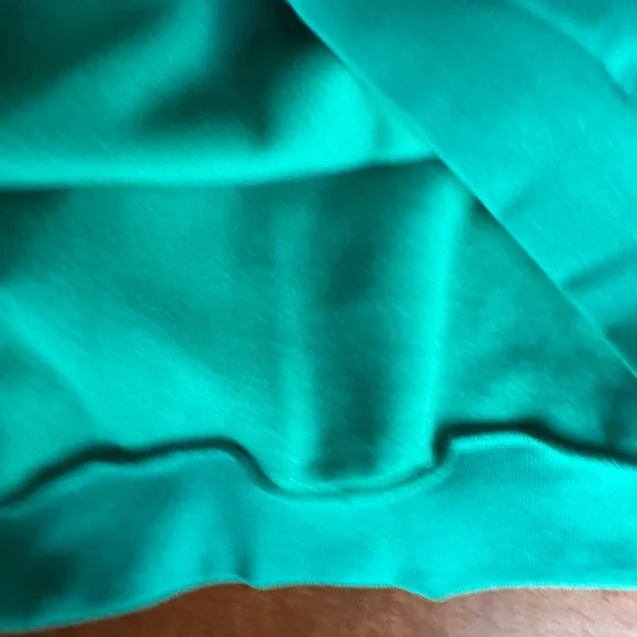 Caracilia Kelly Green Crewneck Sweatshirt NWT Size L Oversized Soft Fleece Lined - Picture 7 of 7